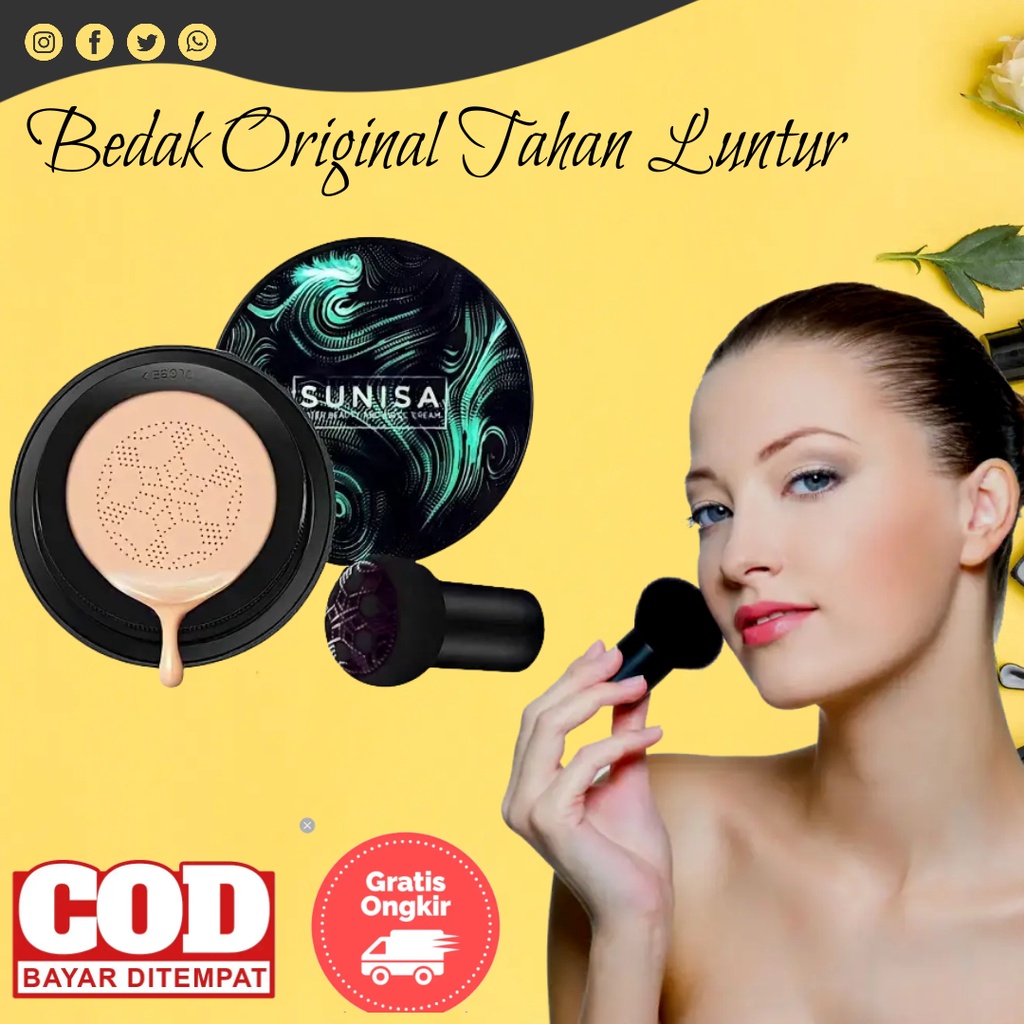 Bedak Padat Marcks | Bedak Tabur Make Over Original | Make Up Lengkap Paket Kecantikan | Bedak Padat
