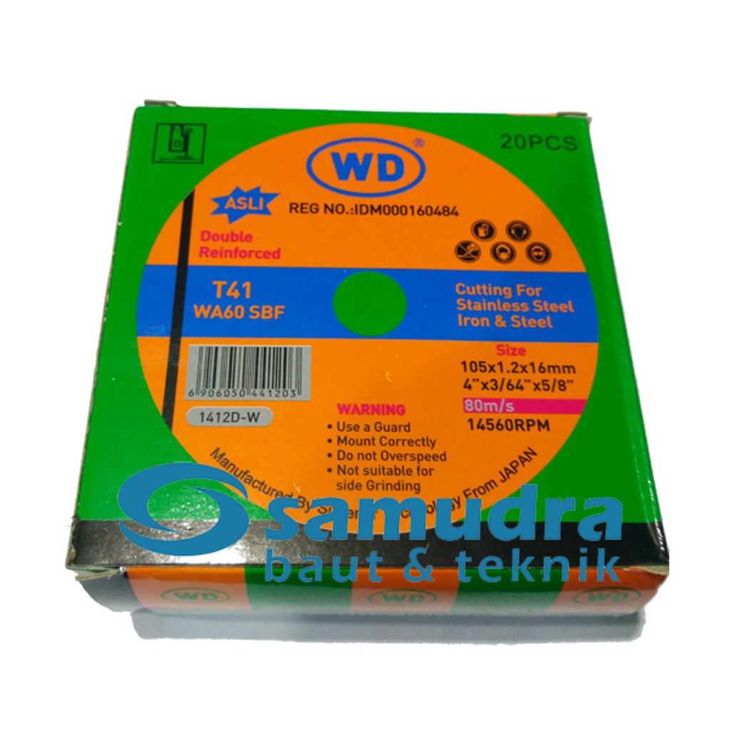 Jual TERMURAH WD Batu Gerinda Potong 1 Pak Isi 20 Pcs Murah