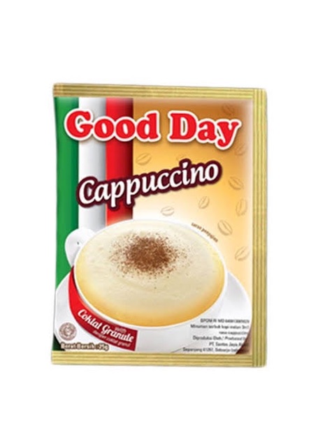 Good Day Cappucino 12 rtg x 10 sachet x 25g / Kopi Goodday capucino sachet 25g / Good Day Capphucino