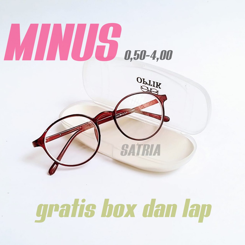 KACAMATA MINUS GAYA TRANDY KOREAN (0.50 s/d 6.00) FREE BOX DAN LAP SUNGLASSES UNISEX NEW IMPOR
