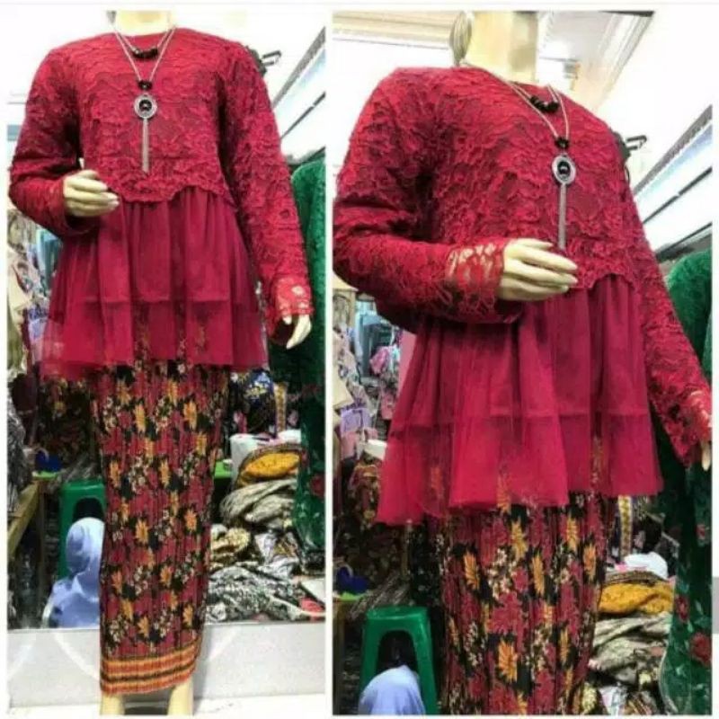 PRODUK ORIGINAL SETELAN KEBAYA ALESHA/KEBAYA WISUDA/KEBAYA TUNANGAN/