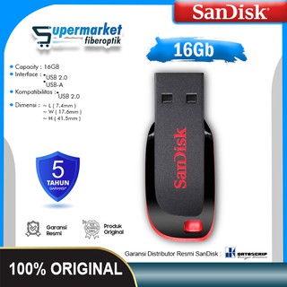 Flashdisk Sandisk 16Gb Cruzer Blade CZ50 USB Flash Disk