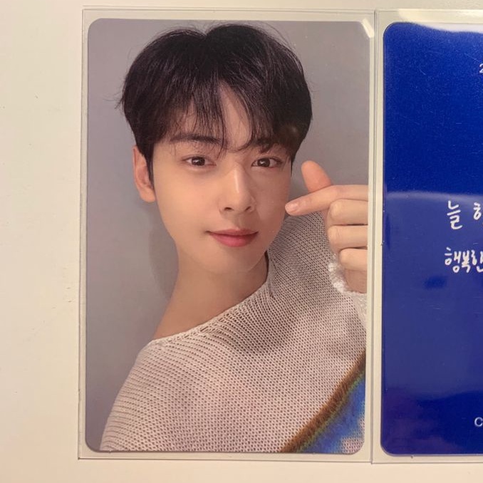 cha eunwoo photocard me ver all yours pc (booked)