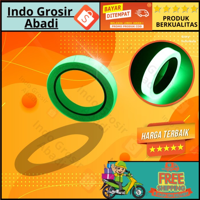

GLOW IN THE DARK TAPE 1.5CM X 10M GLOW TAPE STICKER FOSFOR LAKBAN