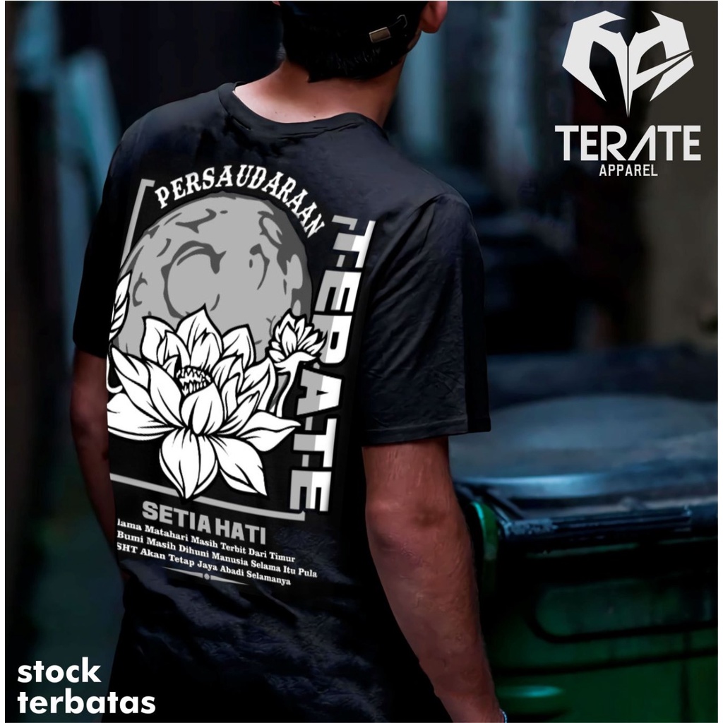 KAOS PSHT KAOS TERATE KAOS BUNGA TERATE KAOS BUNGA TERATE MONOKROM PSHT