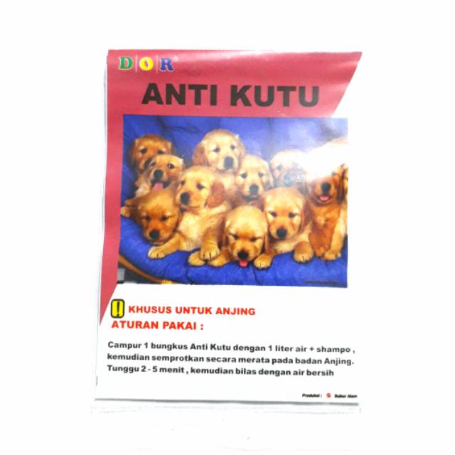 DIJAMIN AMPUH Obat kutu Anjing ukuran SACHET