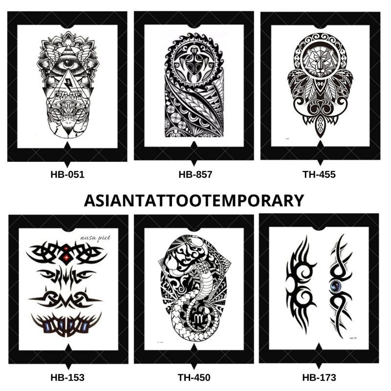 ORIGINAL TATTO TEMPORARY TRIBAL/DRIBAL HIGH QUALITY PREMIUM TATTO TEMPORER TATO STIKER