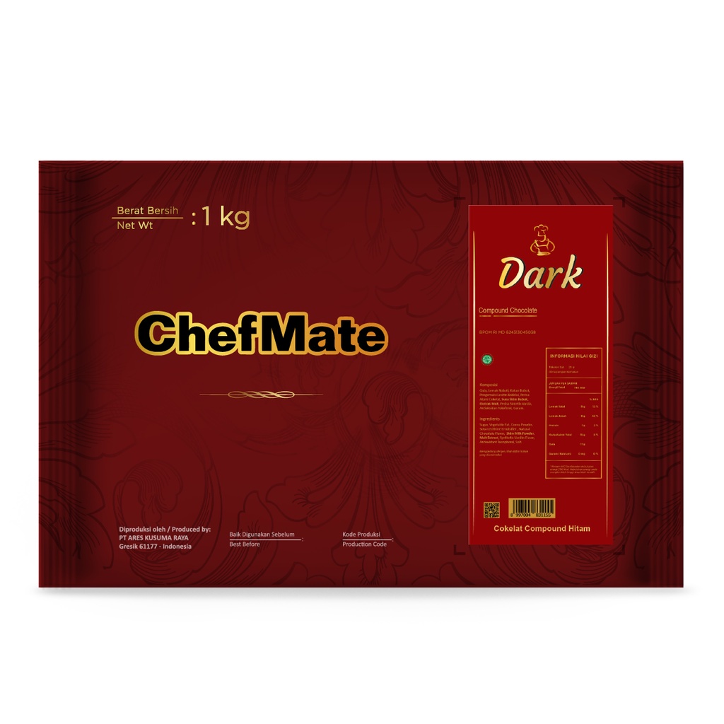 

ChefMate Dark Chocolate Compound 1 kg – Cooking Coklat