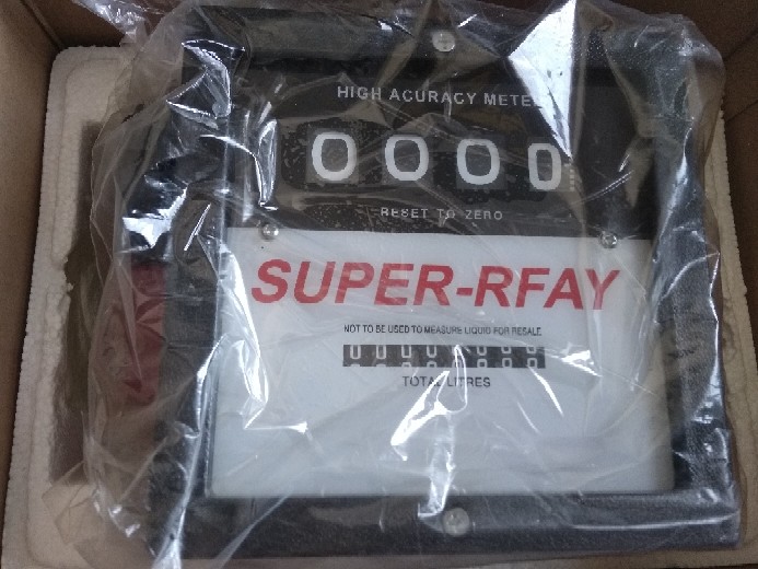 Super-rfay Flowmeter 4 Digit 1.5 Inch Meteran Solar Flow Meter