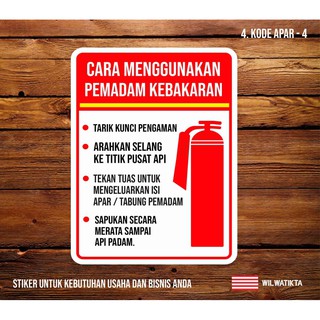 Jual Sticker Safety Sign Apar Alat Pemadam Ringan Shopee Indonesia