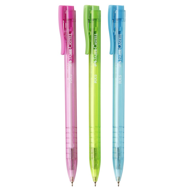 

Faber Castell Pulpen RX5 0.5mm Tinta Hitam / Ballpoint RX 0.5 mm Black Ink