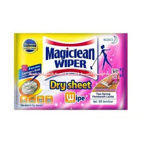 Magiclean Wiper Dry Sheet Wiper 20pcs Tisu Kering Pembersih Lantai Magic Clean Pembersih Lantai Magic Clean Magicclean Kain Pel Model Tissue Kering Tissu