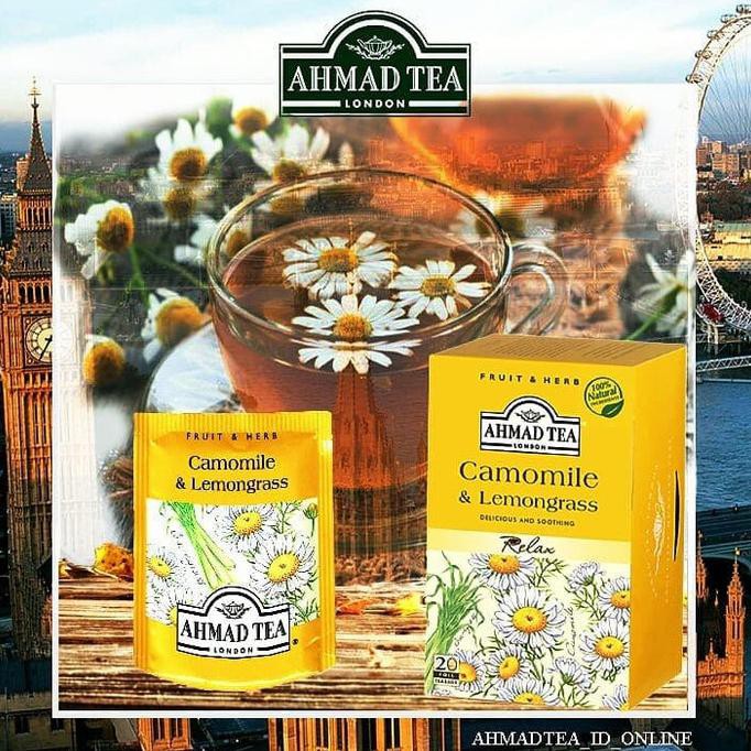 

READY STOCK Camomile & Lemongrass Herbal Infusions Ahmad Tea TH369