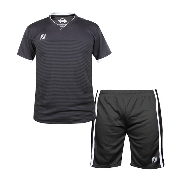 Zeintin - Kaos Olahraga Satu Set/Seragam Futsal/Seragam Bola HN 5161-5166-Hitam