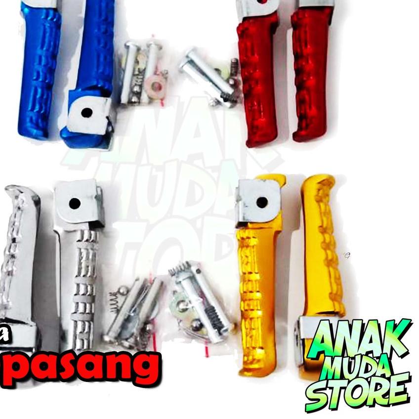 ♚ (FB01) Footstep Belakang Motor CNC Step Pijakan Boncengan Kaki Belakang Aksesoris Variasi Motor Vi
