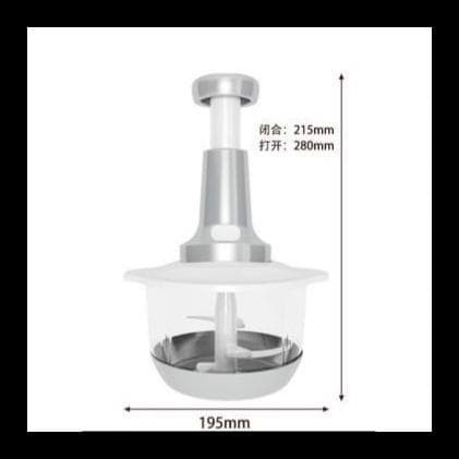 Blender Manual Tekan Food Processor Pencacah Daging Chopper Serbaguna Jumbo