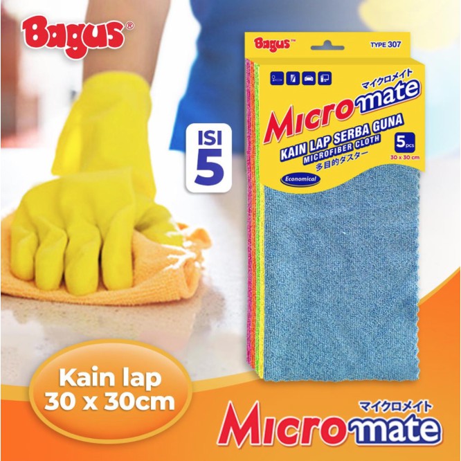 Bagus Micromate Microfiber Cloth (isi 5pcs)