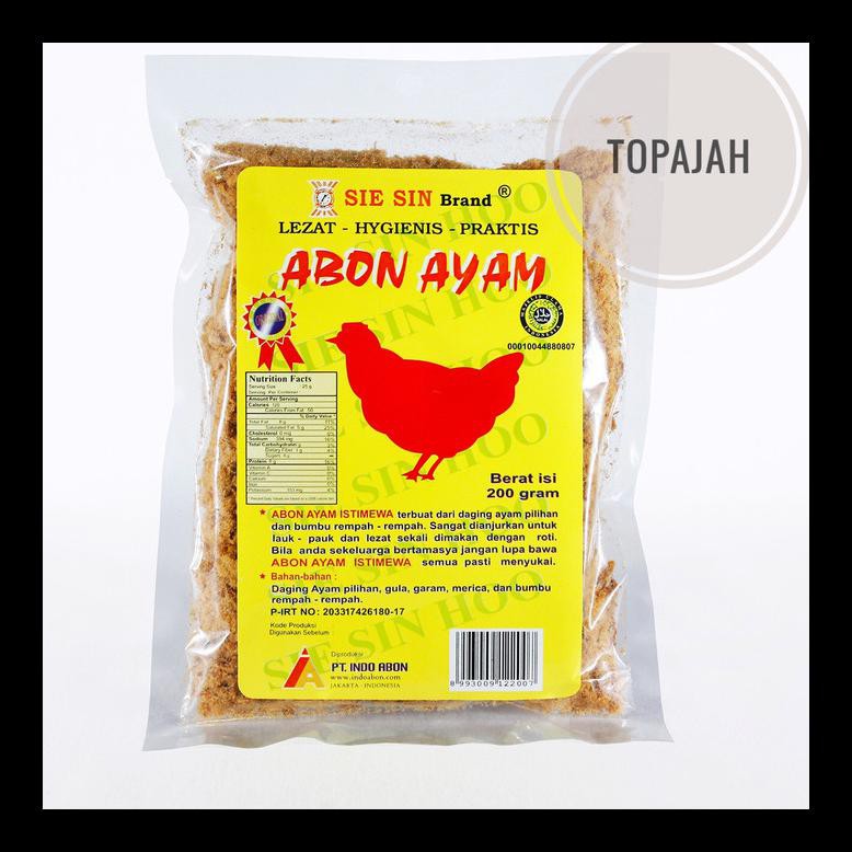 

STOK BARU! ABON AYAM SPESIAL “SIE SIN” 250GR HALAL TERMURAH