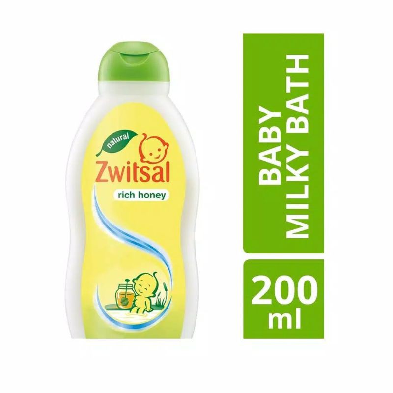 Zwitsal Baby Bath Hair n Body 2in1 / Rich Honey Milky Bath 100ml / 200 ml