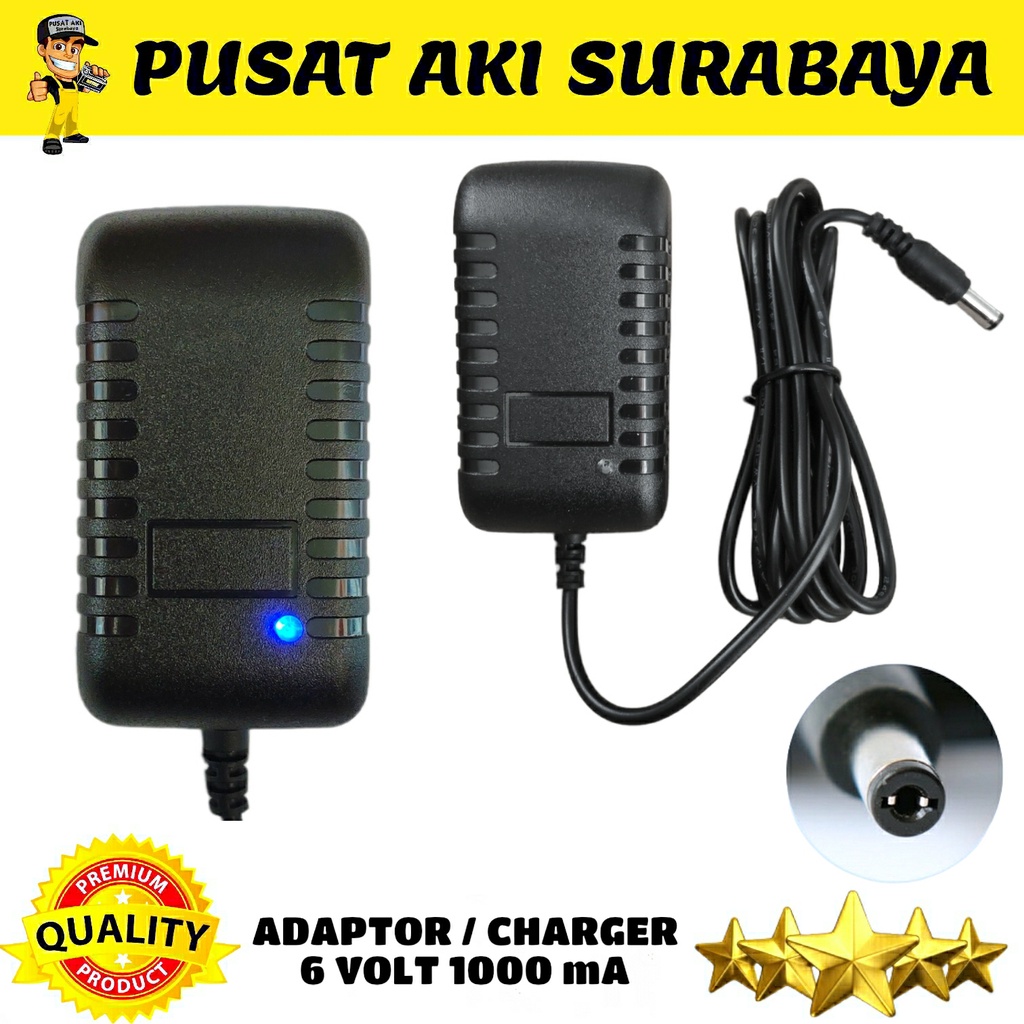 CHARGER 6 VOLT MOTOR MAINAN ANAK MOBIL MOBILAN AKI 6VOLT CARGER CASSAN RC PMB PLIKO RASTAR UNIKID 6V ADAPTOR MOBIL AKI ANAK BATERAI VRLA