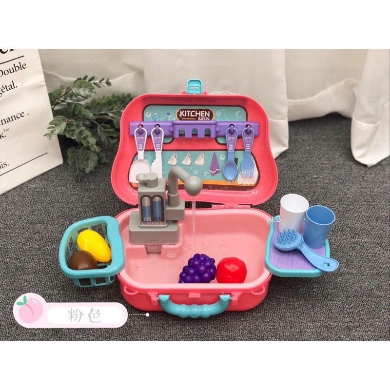 electronic kitchen basin pretend plays mainan dapur anak