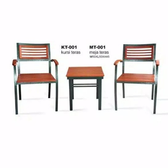 set kursi teras siantano(2kursi + 1 meja)