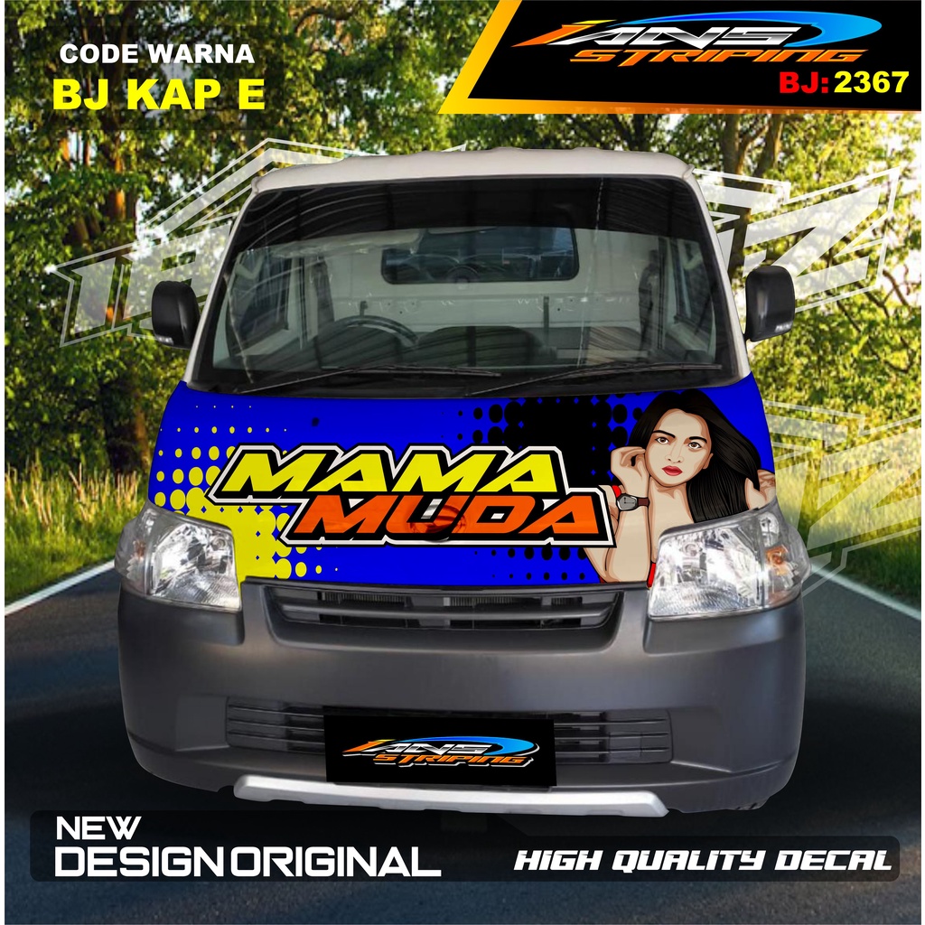 STICKER KABIN DEPAN MOBIL GRANMAX PICK UP / VARIASI STIKER KABIN DEPAN PICK UP / DECAL STIKER KABIN CARRY PICK UP L300 DLL