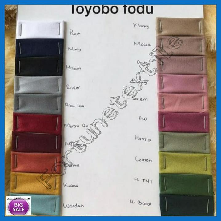 Simagwanita- Kain Katun Toyobo Fodu Premium Bahan Kain Katun Jepang Katun Polos -Ori.