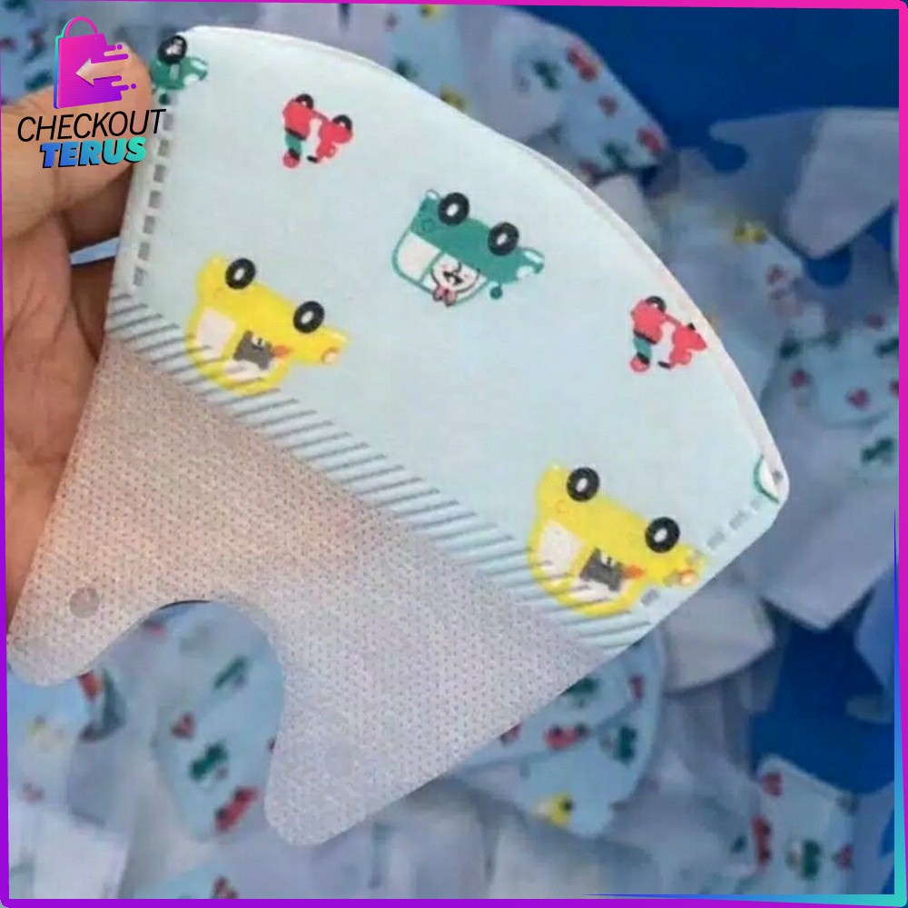 CT C280 Masker Anak Duckbill 50Pcs 3Ply Karakter Kartun Masker Duckbil Anak Sekali Pakai Earloop Kids Face Mask