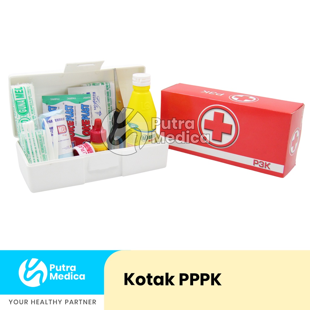 Kotak Obat PPPK Mobil + Isi Lengkap / P3K Kecil / P.P.P.K / First Aid