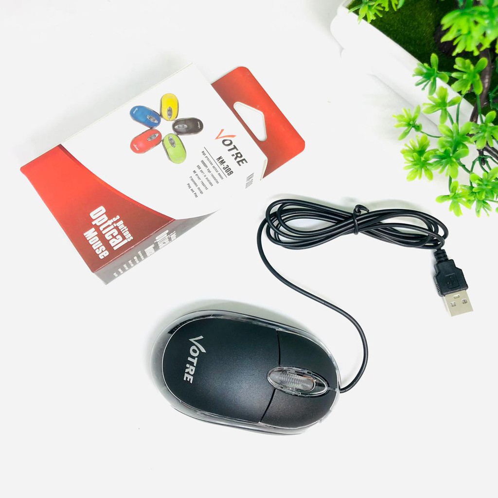 Mouse Votre KM-309 Optical Mouse Komputer VOTRE Mouse Laptop Kabel USB