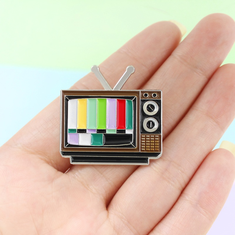 Bros Pin Enamel Desain Pelangi Tv Show Gaya Retro Untuk Hadiah Teman