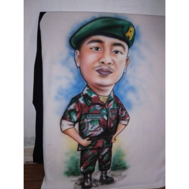 

CUSTOM KAOS LUKIS WAJAH karikatur