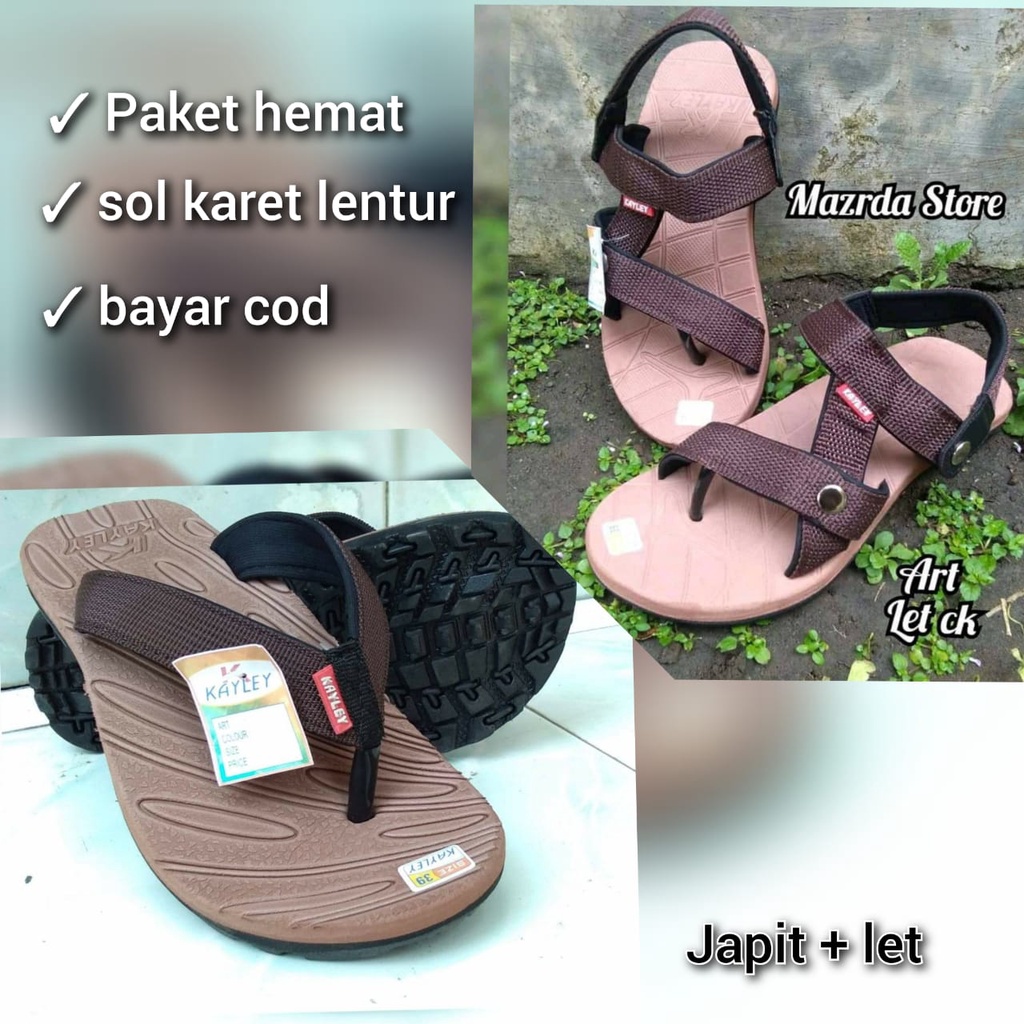 Sandal gunung beli 1 dapat 1 lagi bayar ditempat /foot