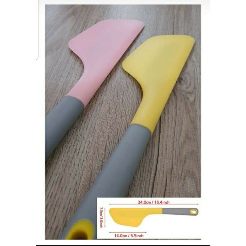 Spatula Silikon Bigsize Pengaduk alas adonan paket dekorasi kue sprinkle parutan keju fondant cutter