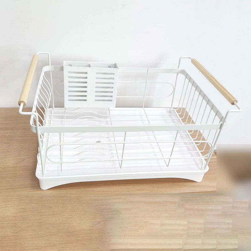 Rak Pengering Cuci Piring Modern / Kitchen Organizer Dish Rack Drain Basket