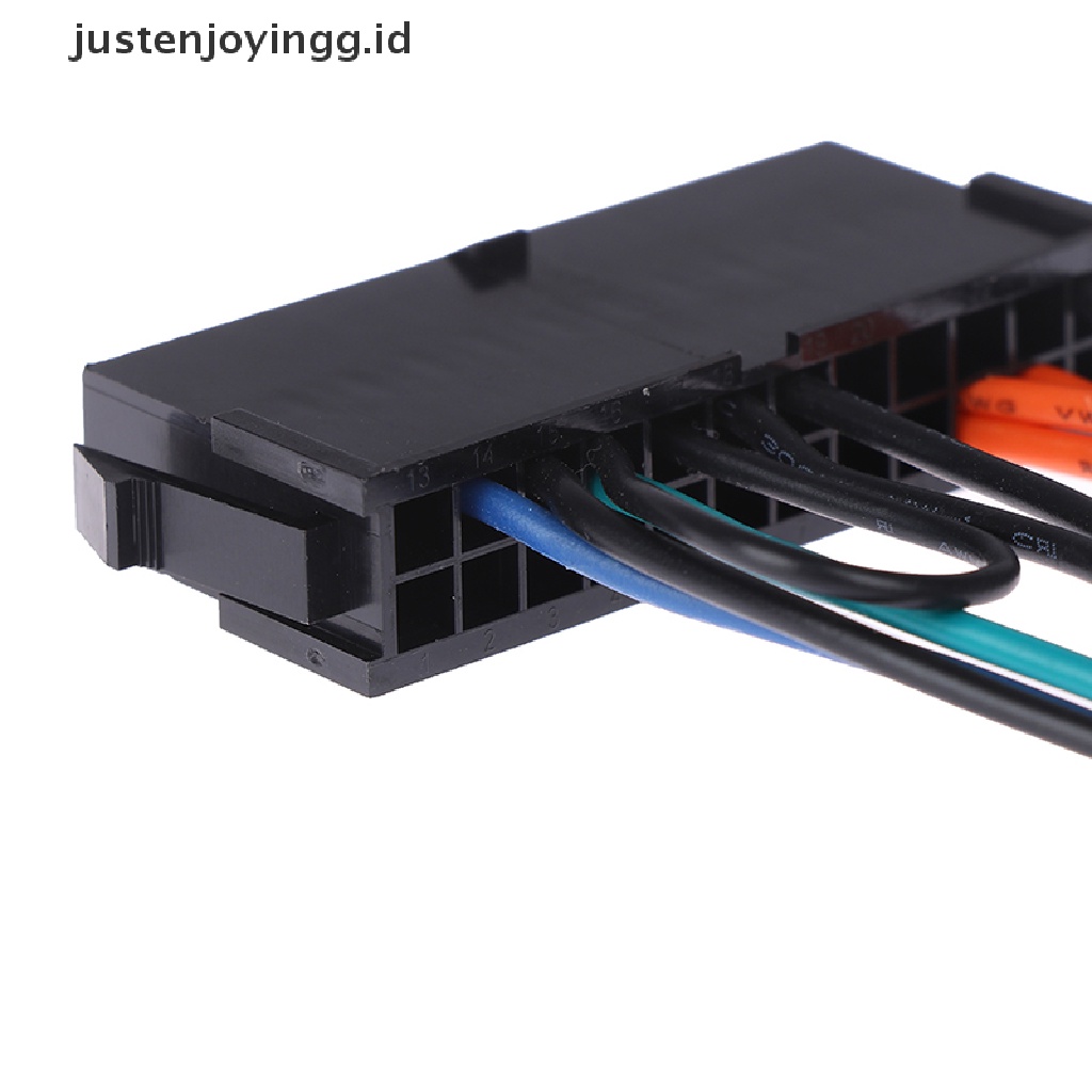 // justenjoyingg.id // 24Pin Female to 10Pin Male Adapter Power Supply Cable Cord for 10PIN Motherboard ~