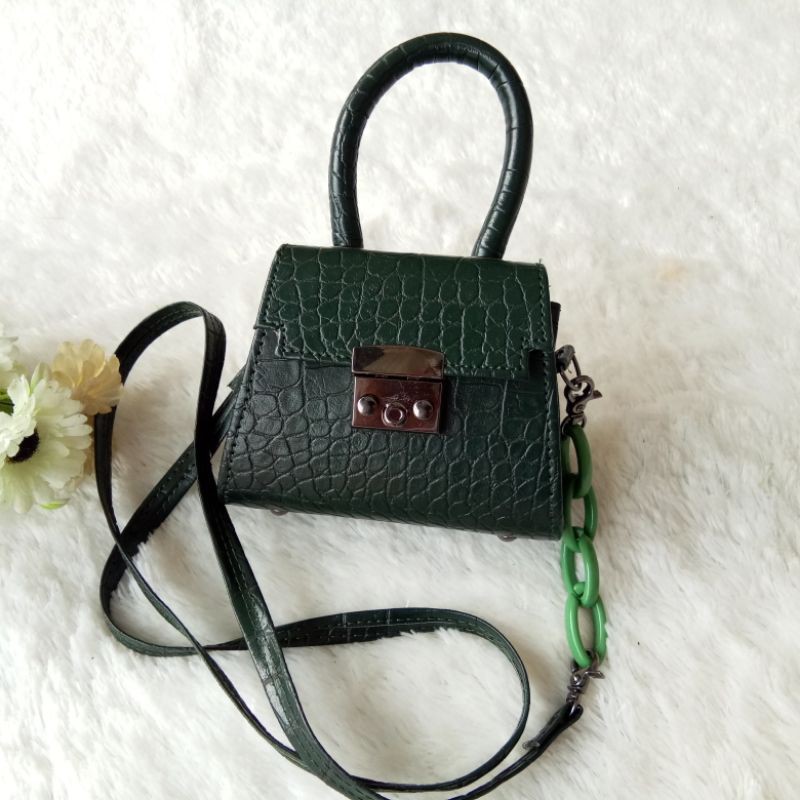 Mini Bag Croco Magnolia