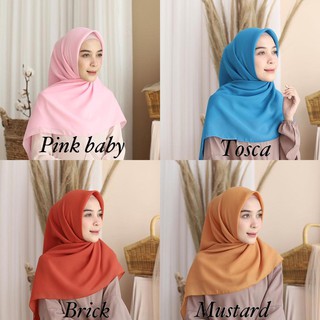 Bella Square Warna  Part 2 Hijab Jilbab  Segiempat 