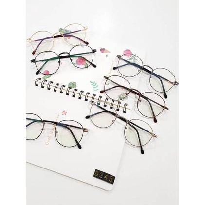 Frame Kacamata Bulat, Gratis Lensa Minus, Kacamata Korea,Kacamata Baca,Kacamata minus