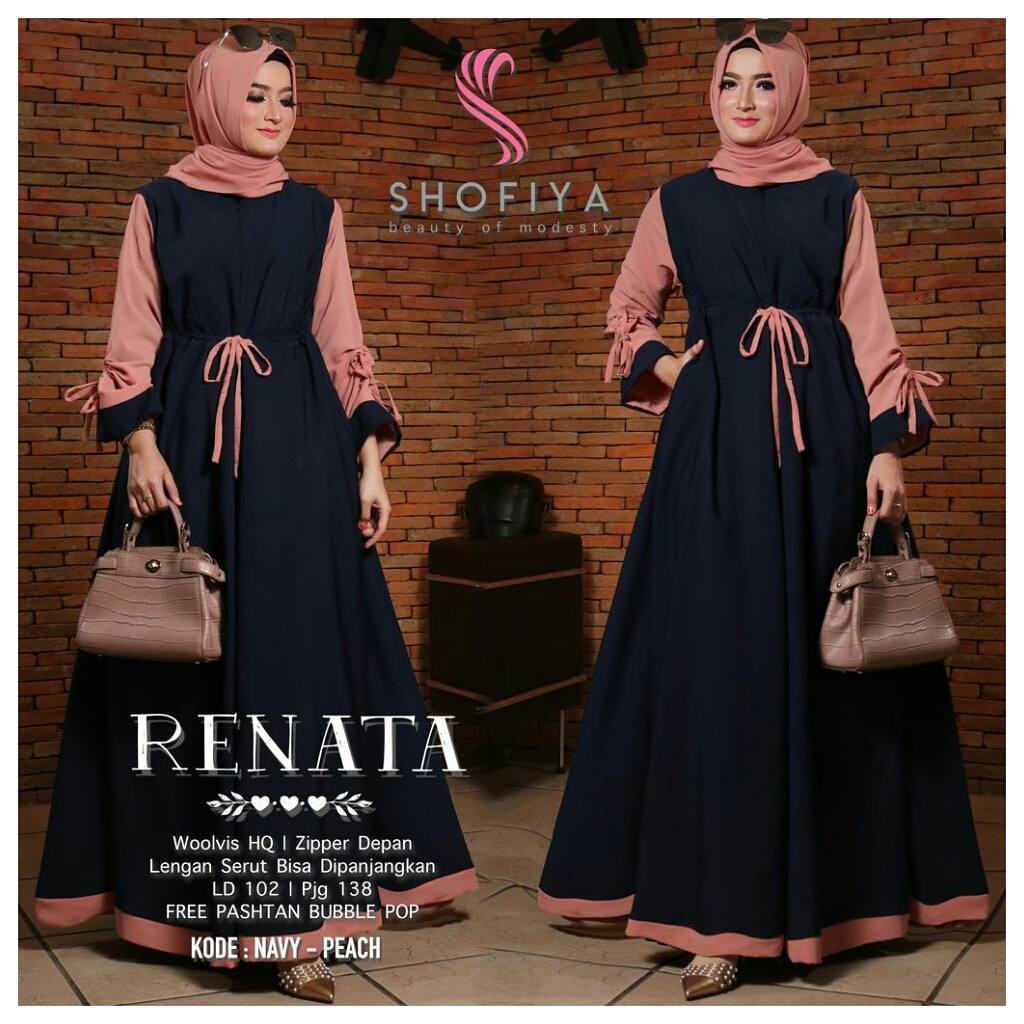 Dress Muslim Coupe Wanita - BHJ 0192 - Original Gareu Fashion