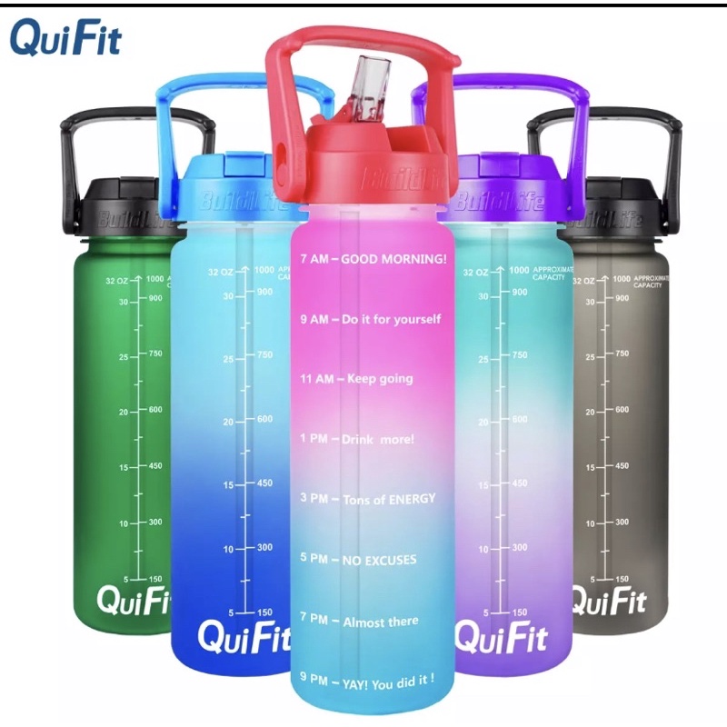 READY [ORIGINAL] Quifit Botol Minum 1 L BPA FREE