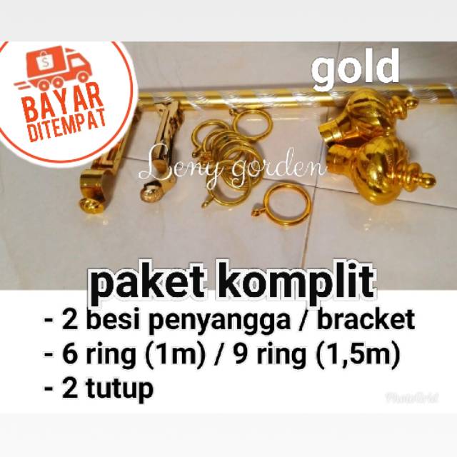 Batang Gorden Pipa Gorden Tongkat Gorden Rell Pipa Rail Rollet Ulir Batang Besi Gorden Tongkat Shopee Indonesia