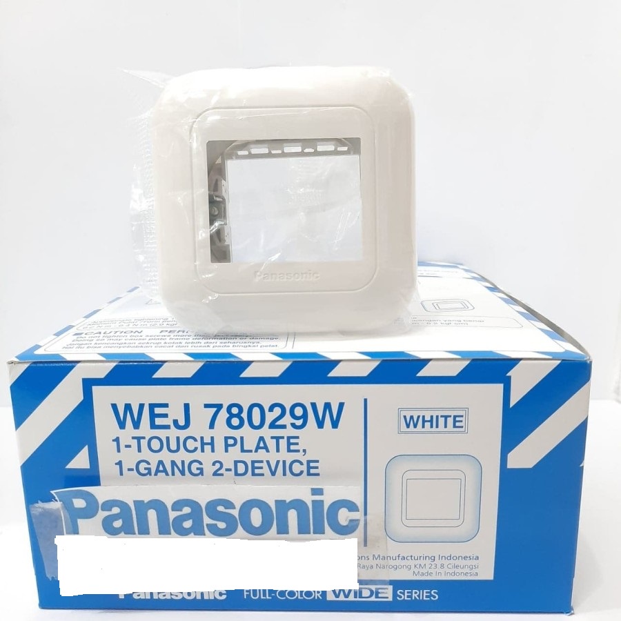 Frame Plat  Saklar 1 Gang 2 Device Panasonic WEJ 78029 WEJ78029 Putih