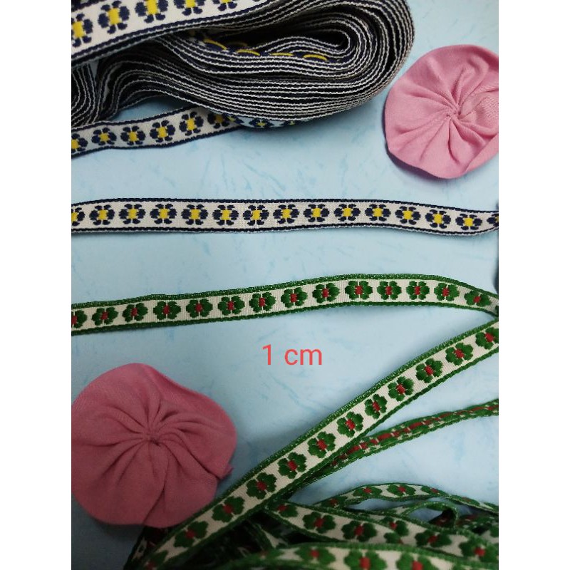 Renda bordir pita renda kain renda kecil renda hijau renda biru