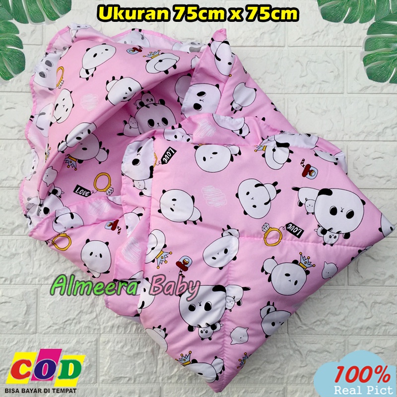 Ana Baby - Selimut Bayi Badcover Bayi Kualitas Premium Ukuran 75cm x75cm Topi Hoodye