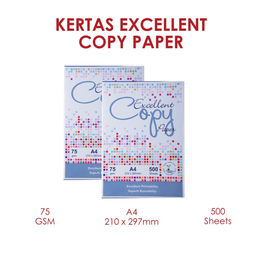 

Kertas Excellent Copy Paper A4 75Gr
