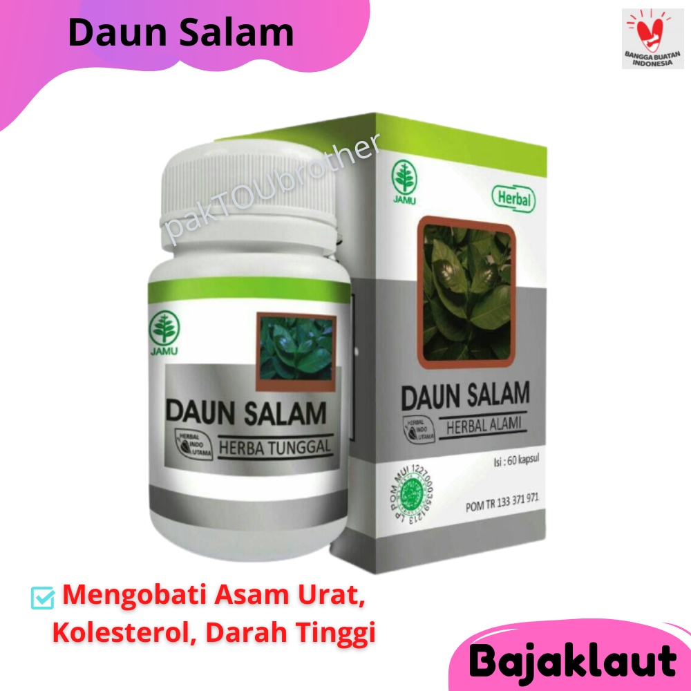 HIU DAUN SALAM Obat Herbal untuk Asam Urat - Daun Salam Untuk Obat - Kapsul Herbal Daun Salam