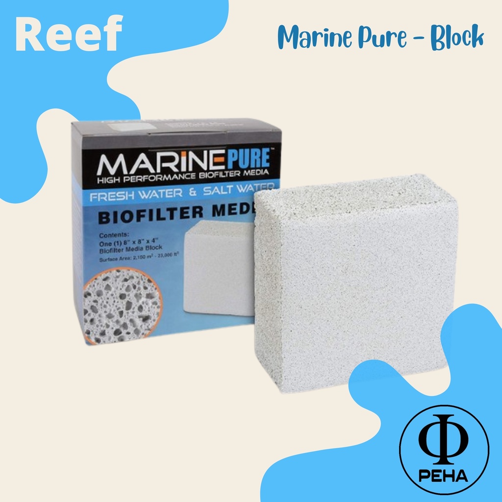 Marine Pure Block - Rumah Bakteri - Biofilter Media Aquarium Laut - MarinePure