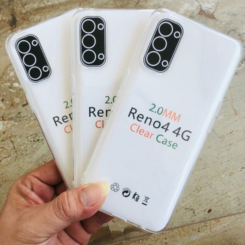 Silikon Jelly Soft Case Bening Oppo Reno 4 4G Softcase